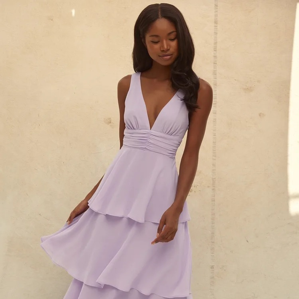 Lulus Celebration Time Lavender Sleeveless